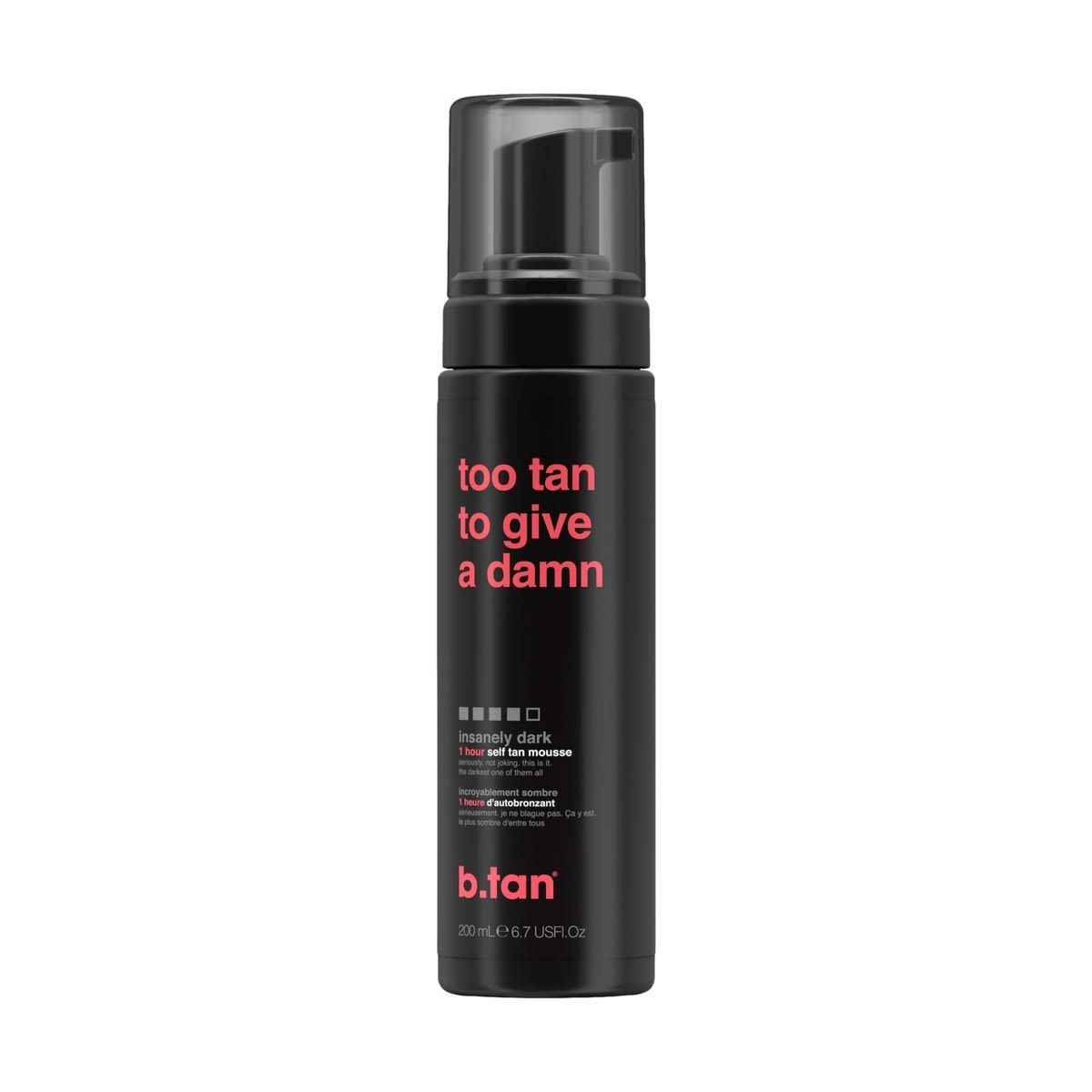 b.tan Too Tan to Give a Damn Insanely Dark Self Tan Mousse 200ml