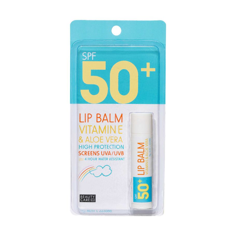 Beauty Care SPF50+ Lip Balm 4g - Vitamin E & Aloe Vera