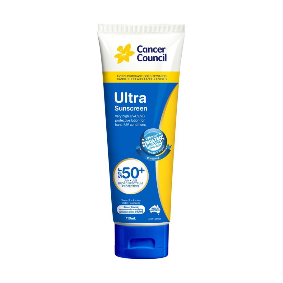Cancer Council SPF 50+ Ultra Sunscreen 110ml