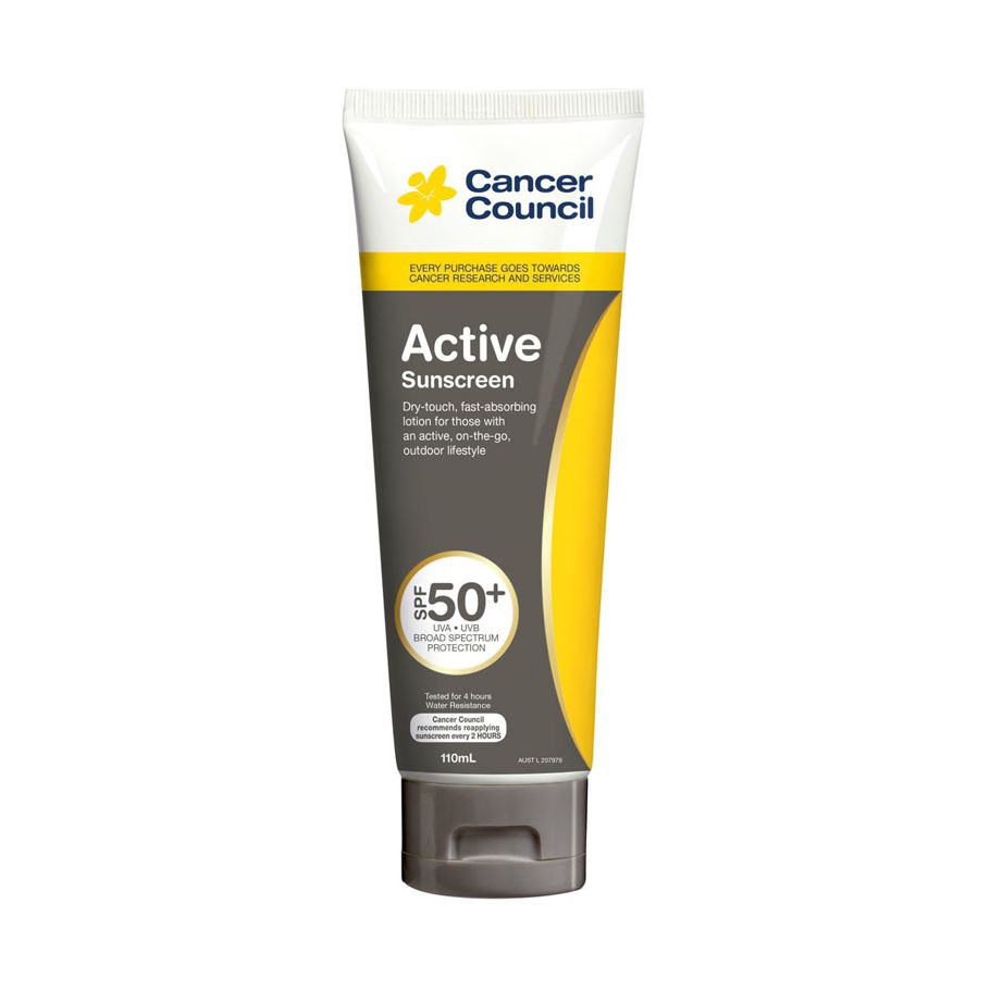 Cancer Council SPF50+ Active Sunscreen 110ml