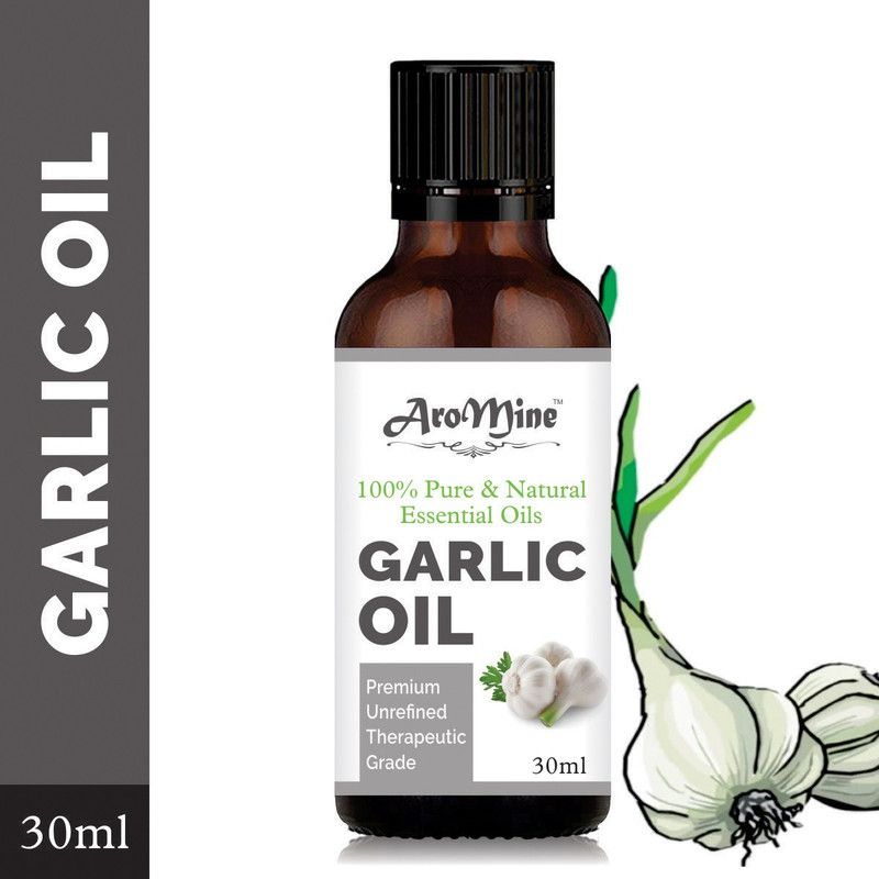 AroMine Garlic Essential Oil Pure & Organic Therapeutic Grade Undiluted For Hair, Skin-  (30 ml)