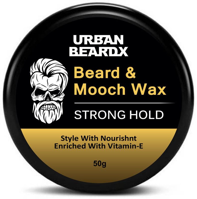 urban beardx Mustache & Beard wax for strong hold with Vitamin - E , 50Gm Hair Wax  (50 g)