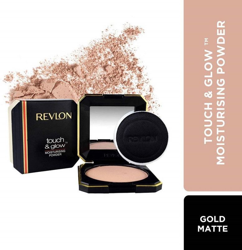 Revlon Touch And Glow Moisturising Powder Compact  (Gold Matte, 12 g)