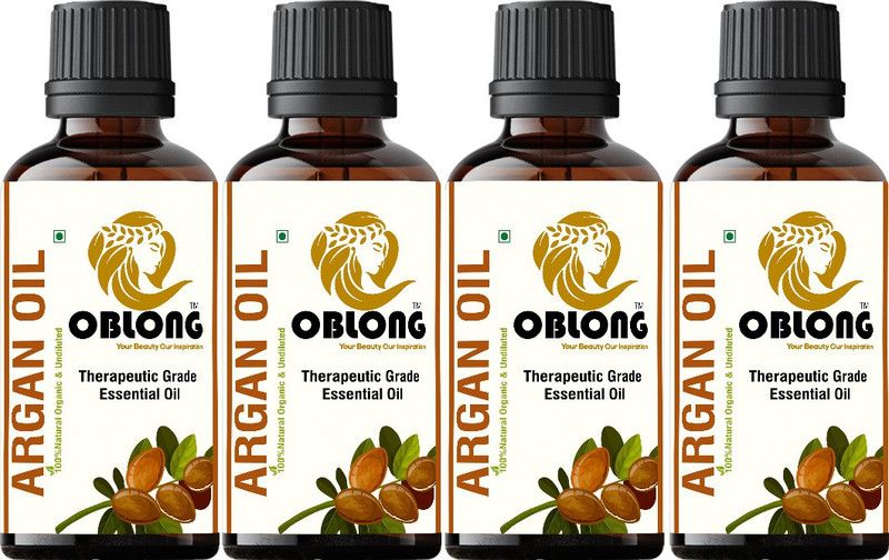 OBLONG PREMIUM QUALITY 100% ORGANIC ARGAN OIL 4 BOTTLE(S) OF 10ML  (40 ml)