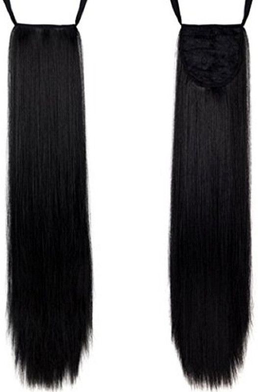 Confidence Straight Ponytail Extensions With Ribbon (Black) Hair Extension