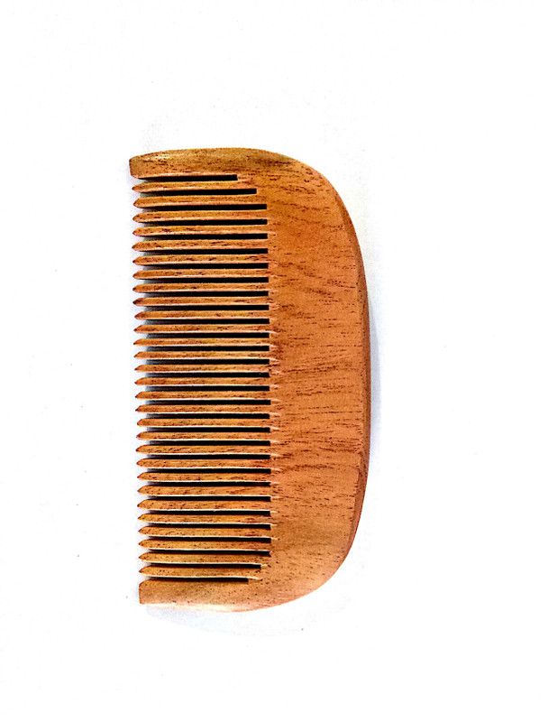 Stylazo Neem Wood Beard Comb 100% Hand made Anti-Dandruff Comb, Neem Wood Beard Comb For Men
