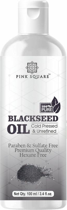 Pink Square 100% Pure & Natural Cold Pressed Blackseed Oil For Silkier & Stronger(100 ml)  (100 ml)