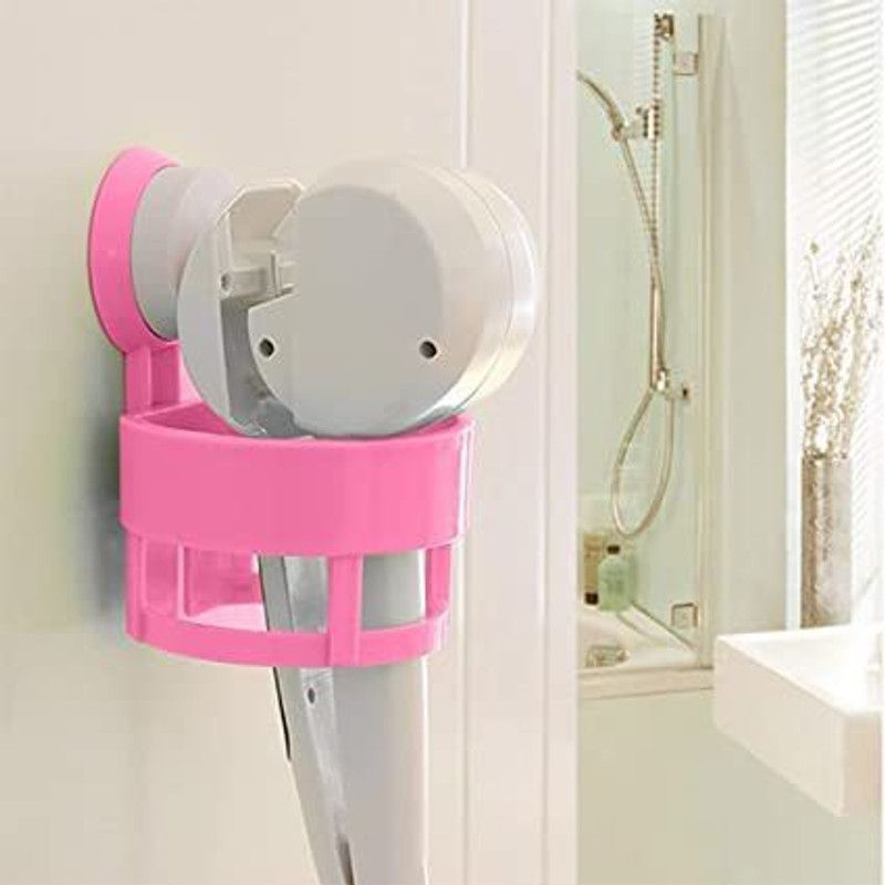 SMI Hair Dryer Holder Rack with Wall Mount Vacuum Suction Cup Hair Dryer Stand1 pc Wall Mounted Dryer Holder
