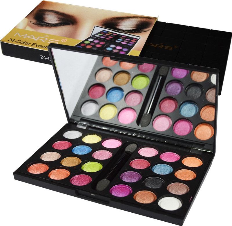 M.A.R.S 24-Color Eyeshadow Shimmer EP02-02A 15 g  (Multicolor)