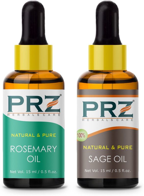 PRZ Combo of Rosemary oil and Sage oil (Each 15ML )  (15 ml)