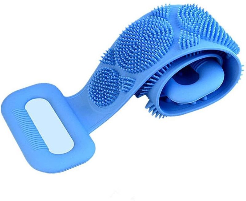 Luxula Silicone Double Sider Body Bathing Dead Skin Removal Long Back Scrubber for Men and Women