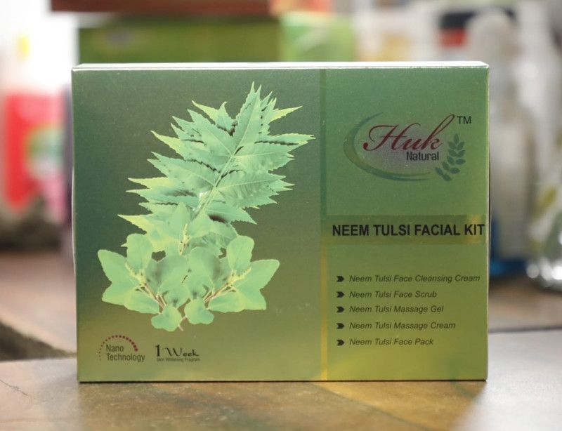 Huk Natural Neem Tulsi Facial Kit With Neem Oil & Tulsi Oil, Aloe Vera Extract  (5 x 60 ml)
