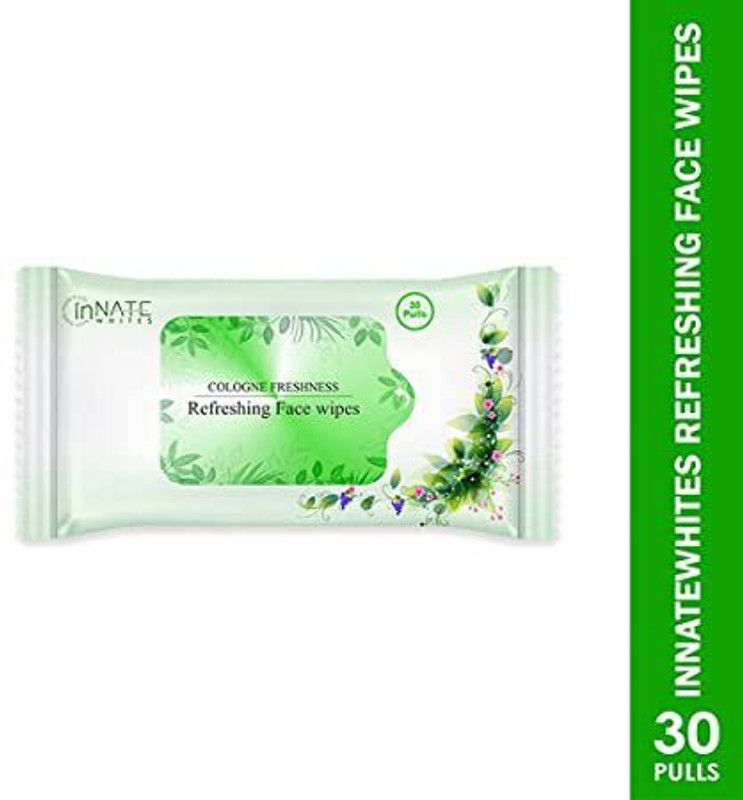 INNATE WHITES Daily Refreshing Face Wipes With Cologne Freshness PO10  (300 Tissues)