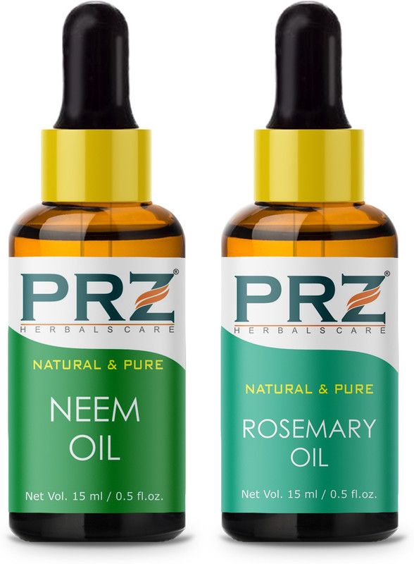 PRZ Combo of Neem oil and Rosemary oil (Each 15ML )  (15 ml)