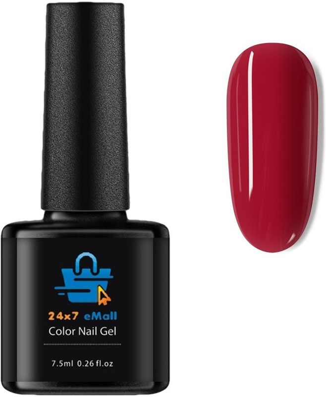 24x7eMall Long-lasting UV Nail Gel Polish 1 Bottle 7.5 ML (016) Maroon
