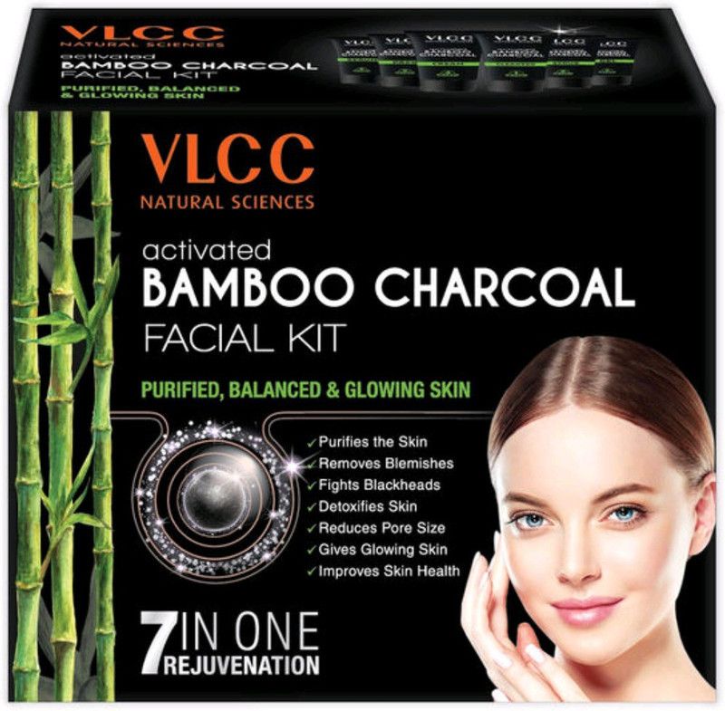 VLCC Activated Bamboo Charcoal Facial Kit Pack Of 1,  (60 g)
