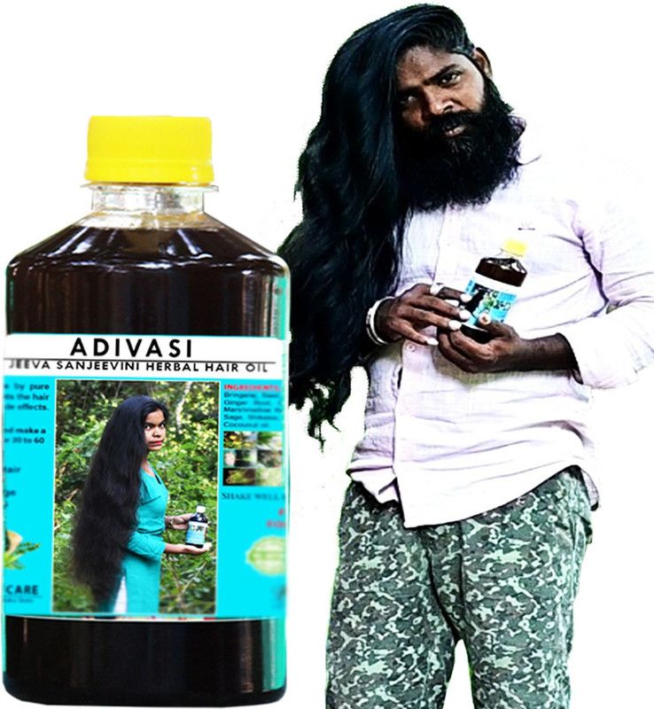 jeevasanjeevini Adivasi Herbal Regrowth Hair Oil  (500 g)
