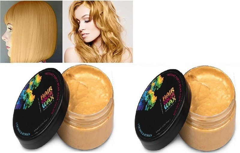 MYEONG Deserve Hair Styling Color Wax for Strong Hold and Volume , GOLD