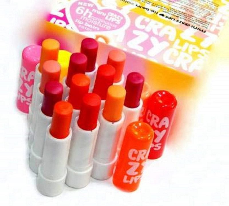 Elecsera Crazy Lip Balm Fruity Flavor  (Pack of: 12, 36 g)