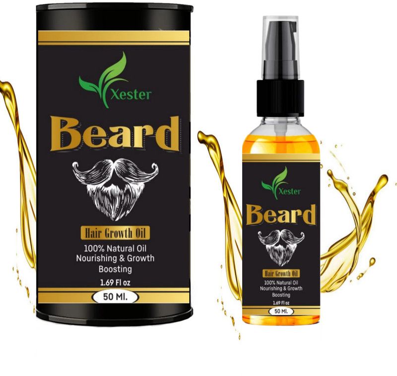 Xester Mooch And Beard Oil For Men & Boy For Thicker & Longer Beard- 50mL Hair Oil  (50 ml)