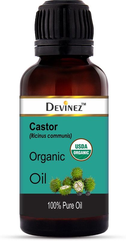 DEVINEZ Castor Oil (Arandi), 30ml - 100% Pure & Organic, Natural, Undiluted - Fights Signs Of Aging, Reduces Acne, Moisturizes Skin, Promotes Hair Growth, Conditions Hair  (30 ml)
