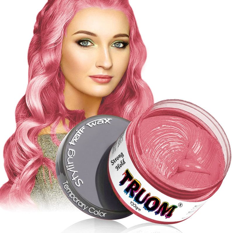 TruOm Temporary Hair Color Wax/washable/Reusable(Baby Pink)(Pack of 1) Hair Mousse  (100 g)