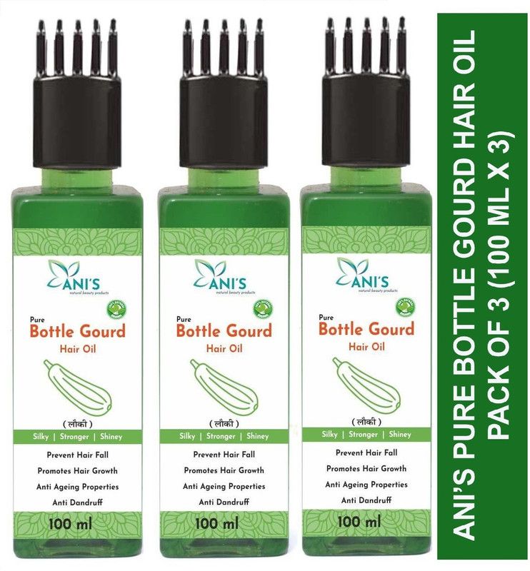 ANI'S Bottle Gourd (Lauki) Hair Oil Pack of 3 Hair Oil  (300 ml)