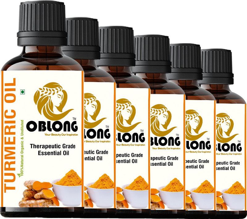 OBLONG PREMIUM QUALITY 100% ORGANIC TURMERIC OIL 6 BOTTLE(S) OF 10ML  (60 ml)