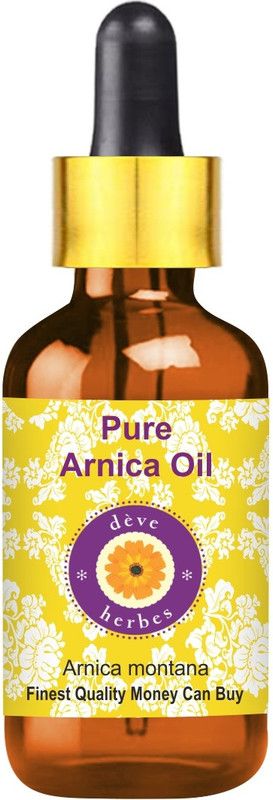 deve herbes Pure Arnica Oil (Arnica montana) with Glass Dropper 100% Natural Therapeutic Grade  (15 ml)