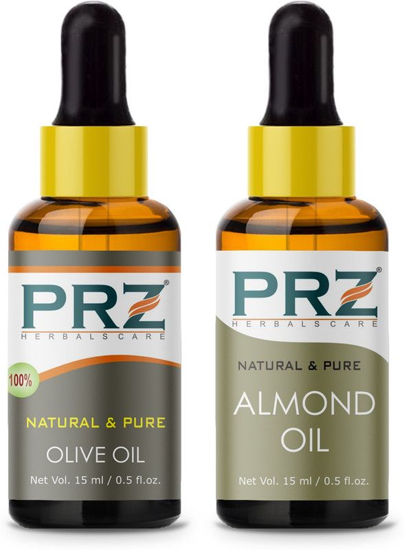 PRZ Combo of Olive oil and Almond oil (Each 15ML )  (15 ml)