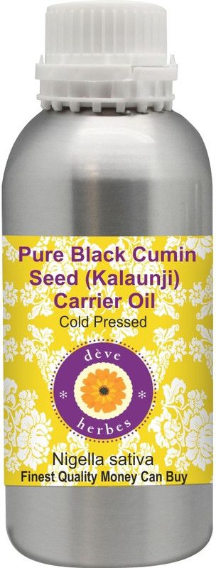 deve herbes Pure Black Cumin Seed (Kalaunji) Carrier Oil (Nigella sativa) 100% Natural _Therapeutic Grade Cold Pressed  (300 ml)