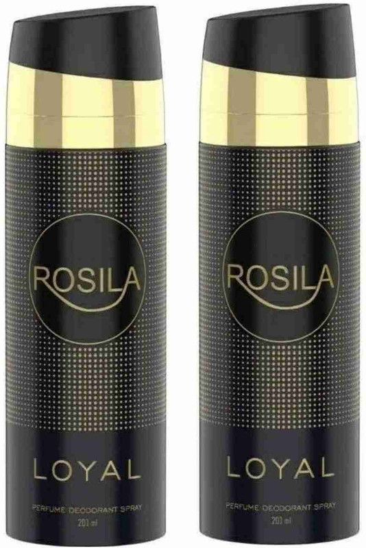 MONET rosila loyel deodorant combo each 200 ml Body Spray - For Men & Women  (400 ml, Pack of 2)