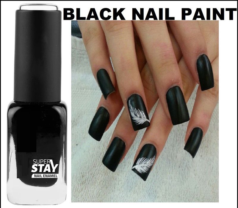 ADJD Colors High-Shine Long Lasting Non Toxic Professional Nail Polish BLACK