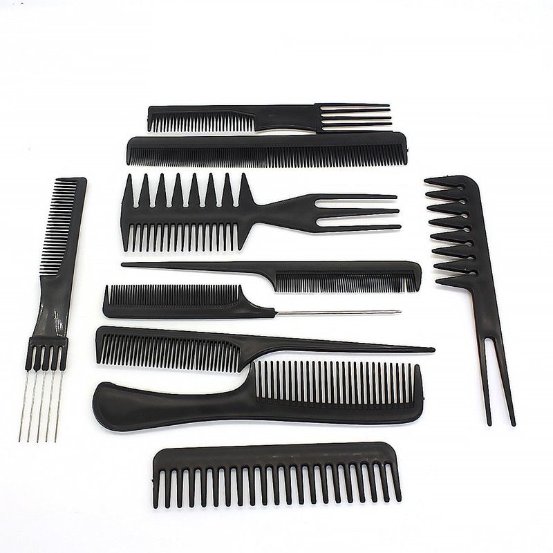 Vinayakart 10Pcs Hair Stylists Professional Styling Comb Set Anti-Static Hair Combs