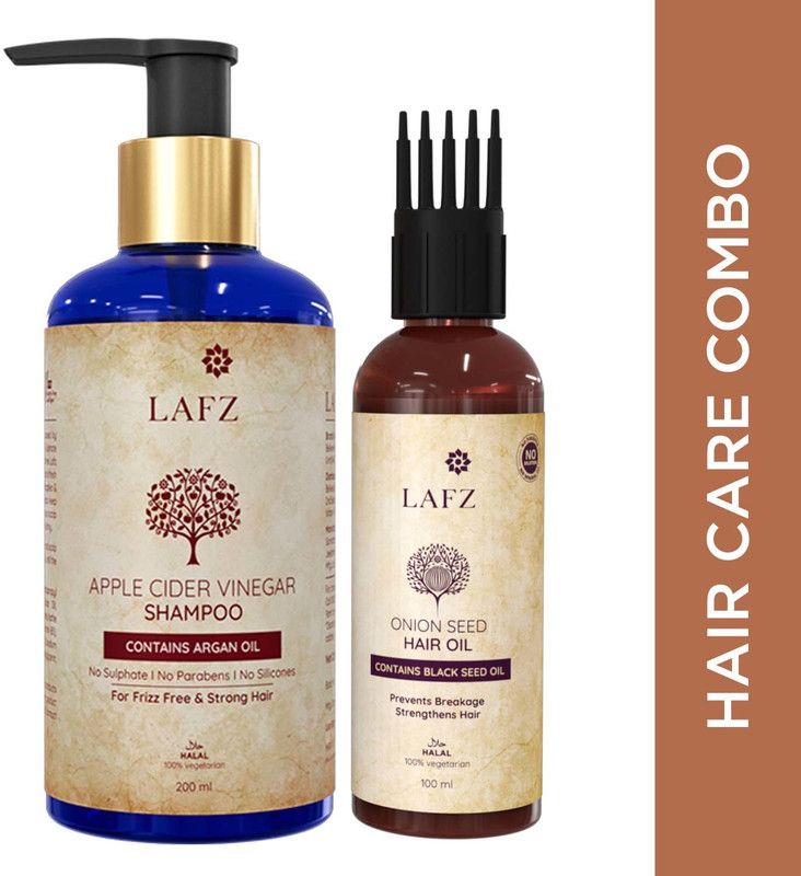 LAFZ Hair Care Combo, With Apple Cider Vinegar Shampoo & Onion Seed Oil For Hair  (300 ml)