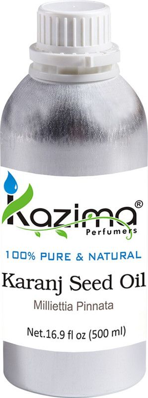 KAZIMA Karanj Seed Cold Pressed Carrier Oil (500ML) 100% Pure Natural & Undiluted For Skin care & Hair treatment  (500 ml)
