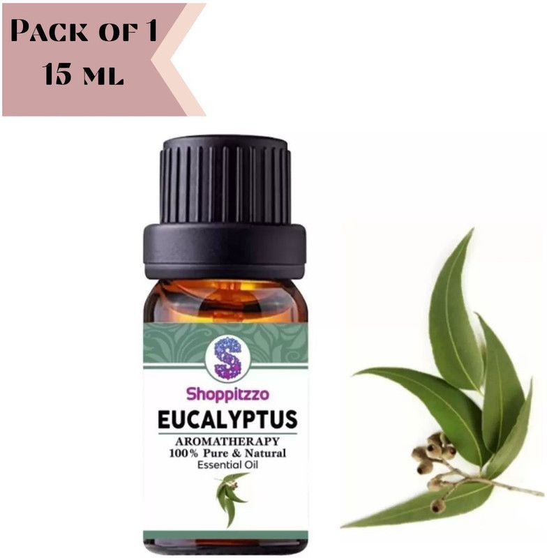Shoppitzzo EUCALYPTUS-100% Natural + Pure Essential Oil-15ML Each  (15 ml)