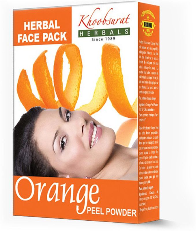 Khoobsurat Herbals Orange Peel Powder Face Pack -Removes dirt from skin  (100 g)