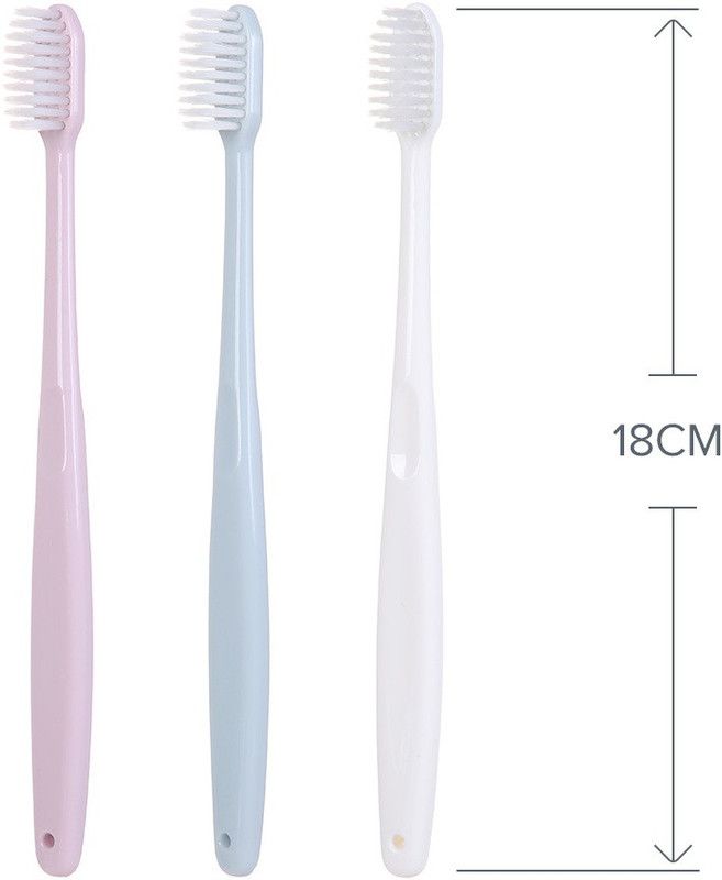 MINISO Simple Style Gum Protection Toothbrush (8 Pack) Soft Toothbrush  (3 Toothbrushes)