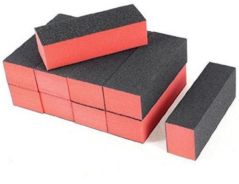 BeautyQua 10PC Nail Care Buffer Buffing Sanding Block Files 4 Way Polish Block Manicure  (Set of 10)
