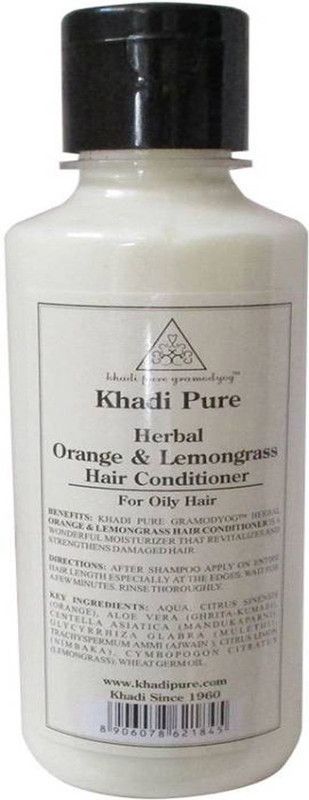 Khadi Pure Herbal Orange Lemongrass Hair Conditioner  (210 ml)