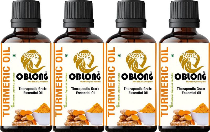 OBLONG PREMIUM QUALITY 100% ORGANIC TURMERIC OIL 4 BOTTLE(S) OF 10ML  (40 ml)