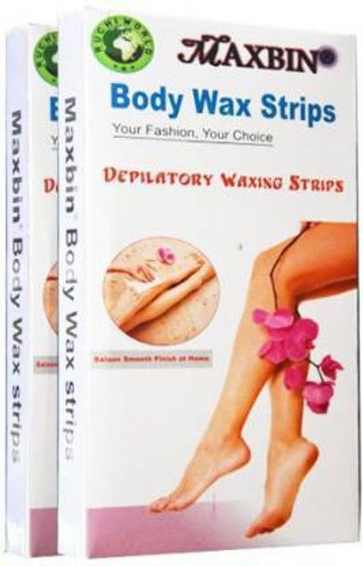 MAXBIN Hair Removal Wax Stripe Strips  (40 Strips, Set of 2)