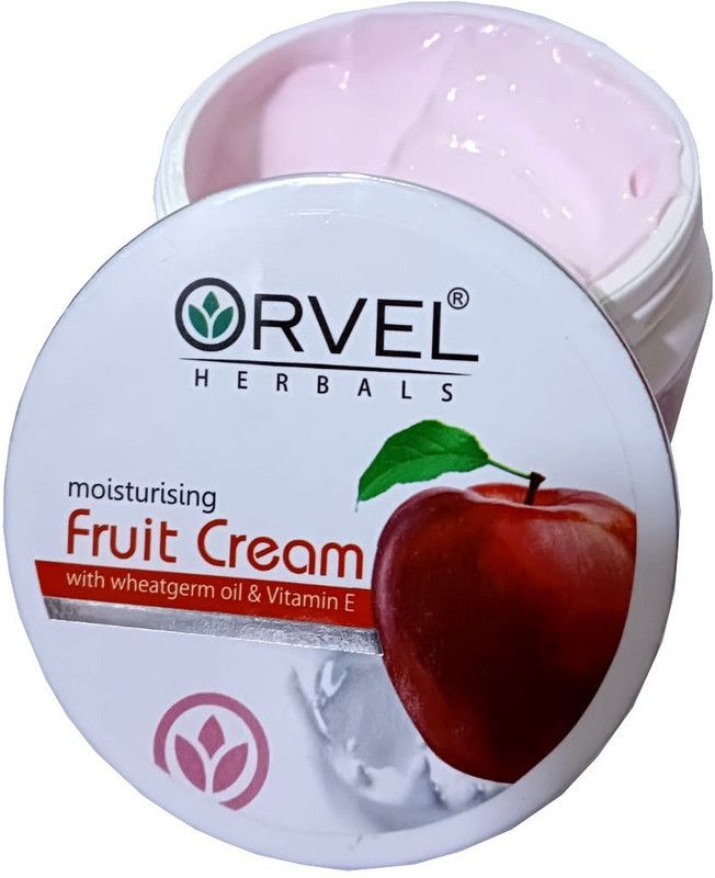 orvel HERBALS MOISTURISING FRUIT CREAM WITH WHEATGERM OIL & VITAMIN E  (200 ml)
