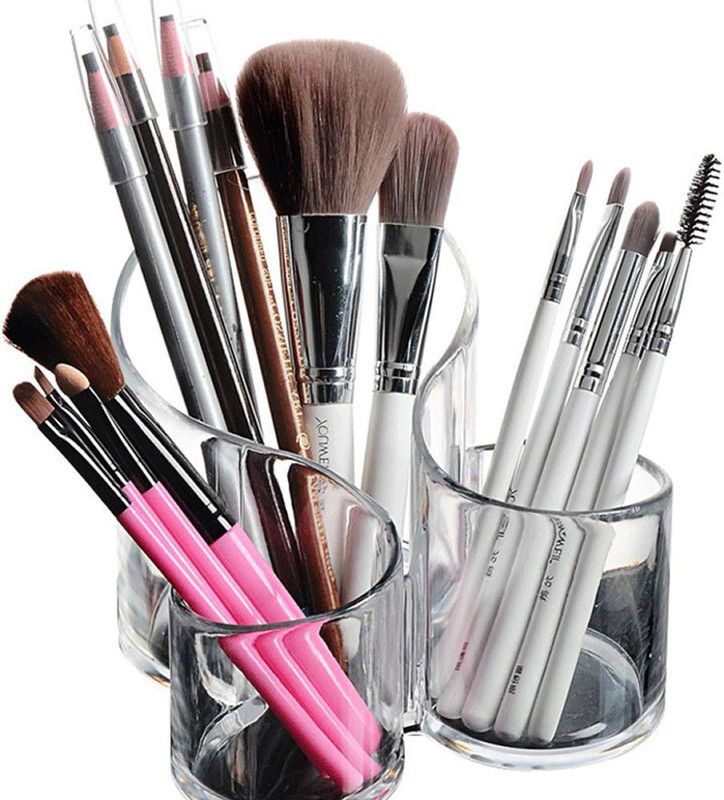 divinezon Makeup Brush Organizer  (White)