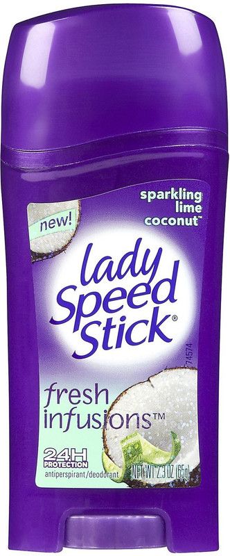 Lady Speed Fresh infusion Sparkling Lime Coconut 24h Protection Antiperspirant Deodorant Stick - For Women  (65 g)