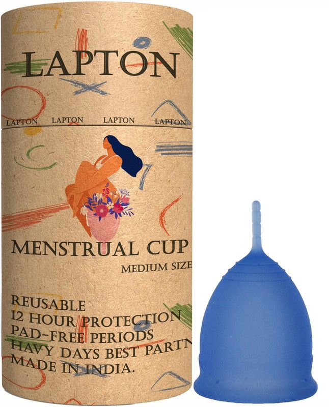 LAPTON Medium Reusable Menstrual Cup  (Pack of 1)