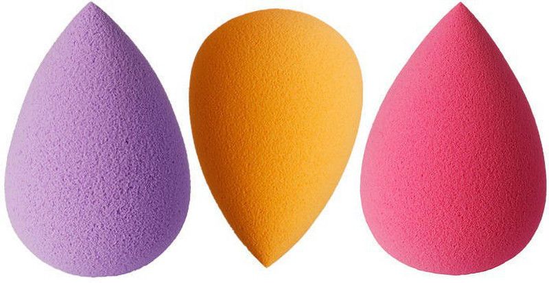seyblush Set of 3 make up sponge puff (red,purple,Pink)