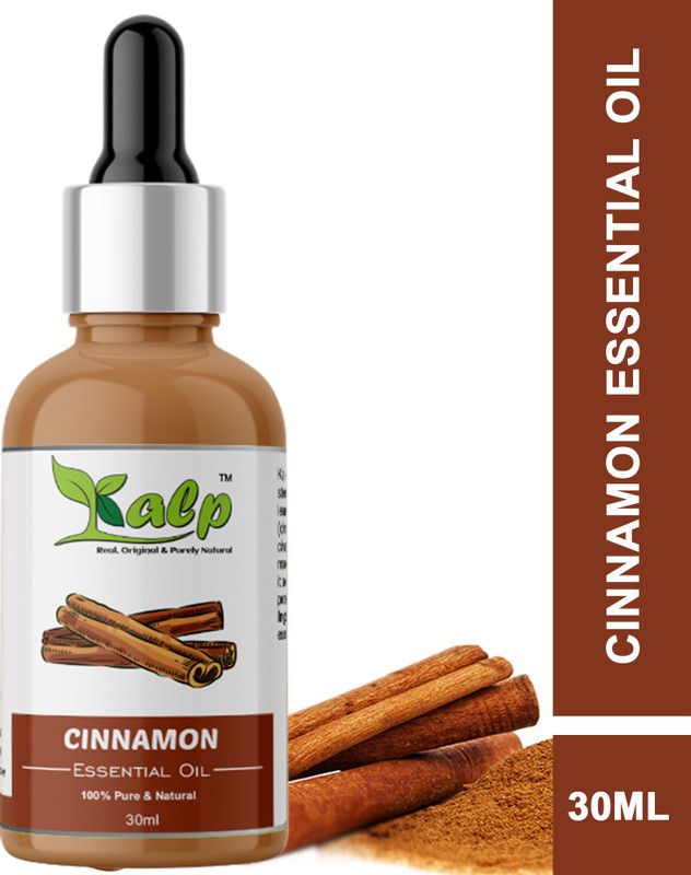 Kalp Cinnamon Essential Oil (USDA Certified Organic) / Glowing Skin & Face / Body Massage / Diffuser / Aroma / Food Flavoring / Pure & Undiluted / Therapeutic Grade Essential Oil  (30 ml)