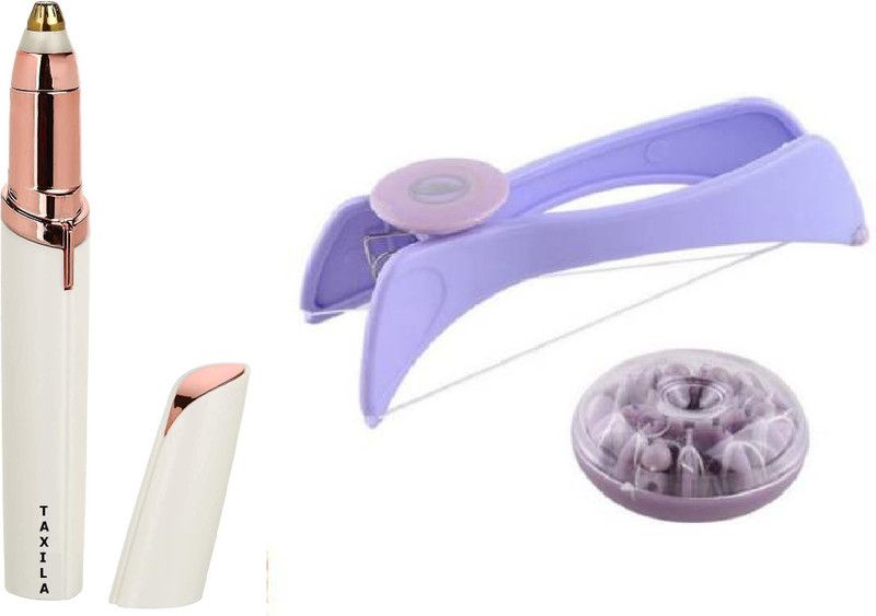Taxila Women Eyebrow Trimmer Razor Face and Body Hair Threading and Removal Tweezers/Epilators for Women Combo Pack Eyebrow Thread  (10 cm, Pack of10)